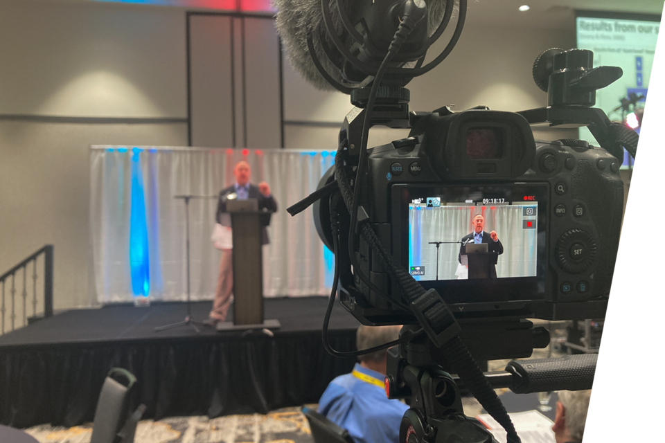 Shawn Kaskie presents at the Leadership Chautauqua in Kearney, Neb. Photo by Russell Shaffer